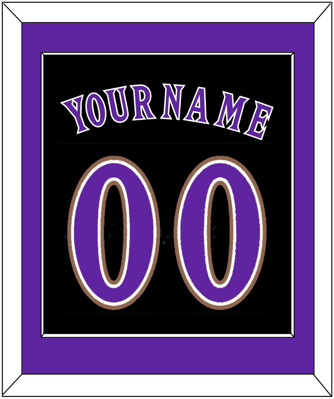 Arizona Name & Number - Alternate Black (2001-2006) - Essential Tier 2