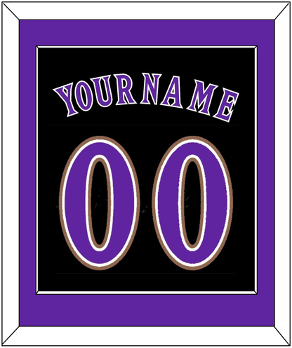 Arizona Name & Number - Alternate Black (2001-2006) - Essential Tier 2