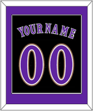 Arizona Name & Number - Alternate Black (2001-2006) - Single Mat 2