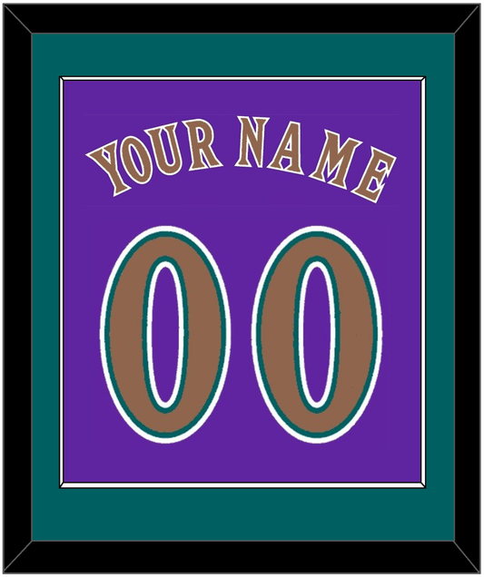 Arizona Name & Number - Alternate Purple (1998-2002) - Essential Tier 2