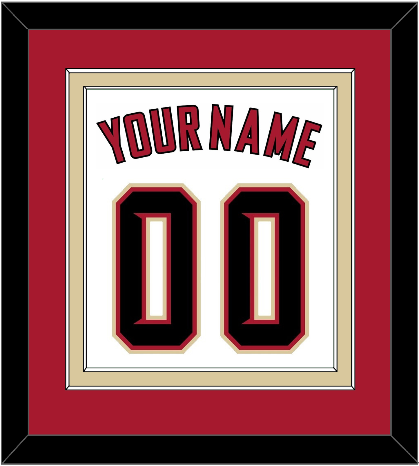 Arizona Name & Number - Home White (2020-2023) - Signature Tier 2