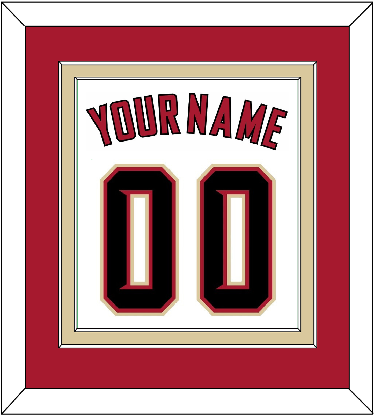 Arizona Name & Number - Home White (2020-2023) - Signature Tier 2