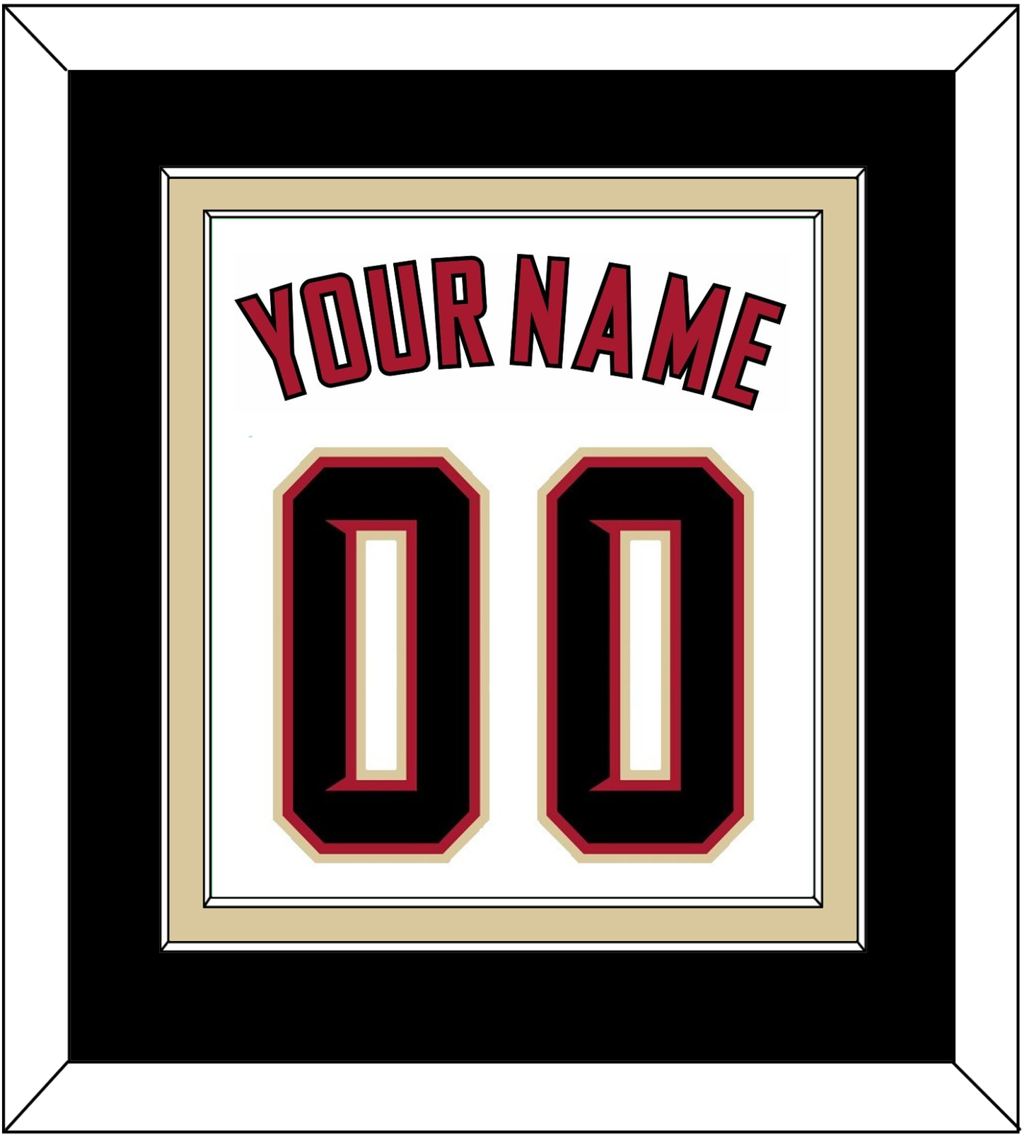 Arizona Name & Number - Home White (2020-2023) - Signature Tier 3