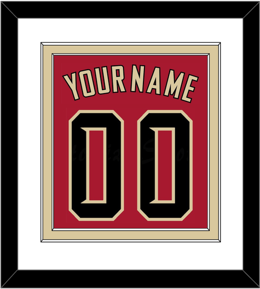 Arizona Name & Number - Alternate Red (2020-2023) - Signature Tier 1
