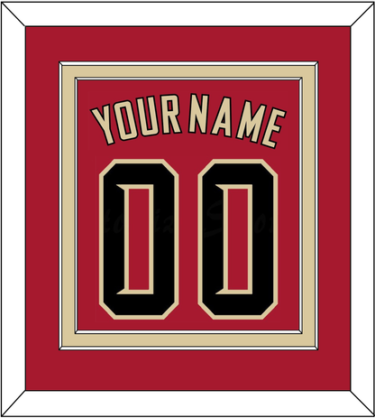 Arizona Name & Number - Alternate Red (2020-2023) - Signature Tier 2