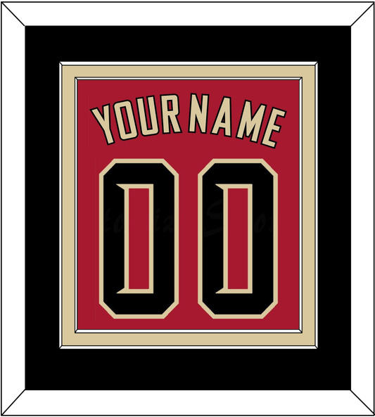 Arizona Name & Number - Alternate Red (2020-2023) - Signature Tier 3