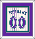 Arizona Name & Number - Home Off-White Pinstripes (2001-2006) - Double Mat 3