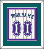 Arizona Name & Number - Home Off-White Pinstripes (2001-2006) - Double Mat 4