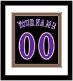 Arizona Name & Number - Alternate Black (2001-2006) - Double Mat 1