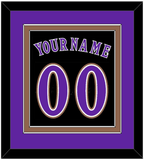 Arizona Name & Number - Alternate Black (2001-2006) - Double Mat 2