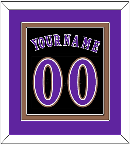 Arizona Name & Number - Alternate Black (2001-2006) - Signature Tier 2
