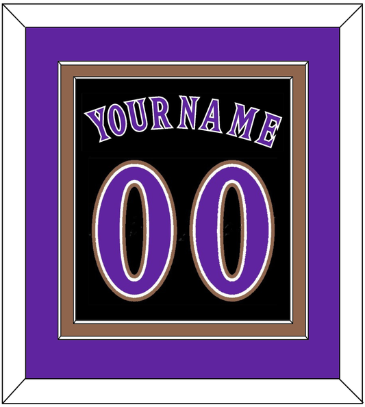 Arizona Name & Number - Alternate Black (2001-2006) - Signature Tier 2