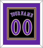 Arizona Name & Number - Alternate Black (2001-2006) - Double Mat 2