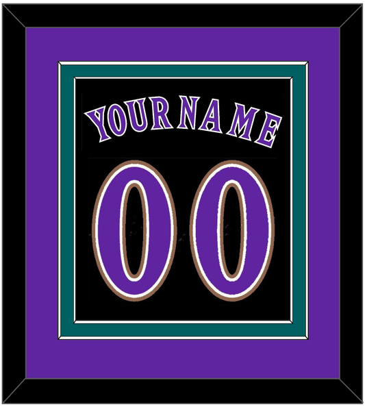 Arizona Name & Number - Alternate Black (2001-2006) - Signature Tier 3