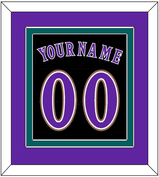 Arizona Name & Number - Alternate Black (2001-2006) - Signature Tier 3