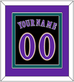 Arizona Name & Number - Alternate Black (2001-2006) - Double Mat 3