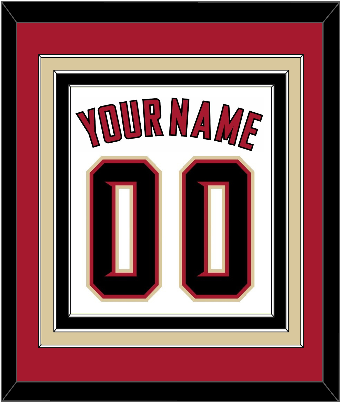 Arizona Name & Number - Home White (2020-2023) - Premier Tier 2