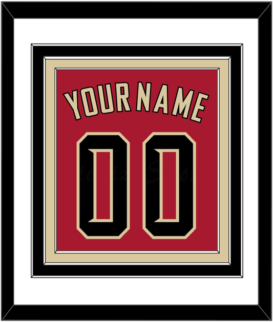 Arizona Name & Number - Alternate Red (2020-2023) - Premier Tier 1