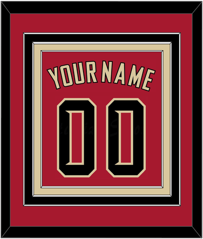 Arizona Name & Number - Alternate Red (2020-2023) - Premier Tier 2
