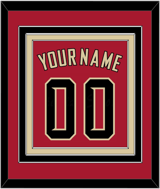 Arizona Name & Number - Alternate Red (2020-2023) - Premier Tier 2