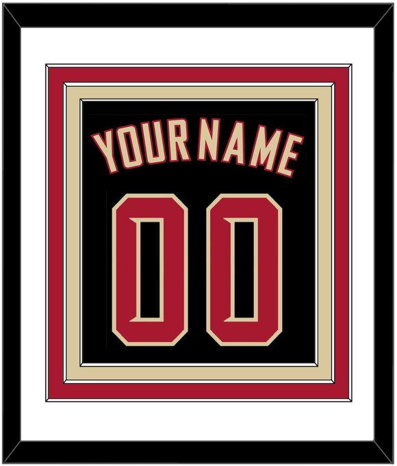 Arizona Name & Number - Alternate Black (2020-2023) - Triple Mat 1