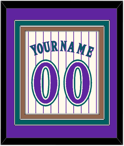 Arizona Name & Number - Home Off-White Pinstripes (2001-2006) - Premier Tier 2