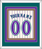 Arizona Name & Number - Home Off-White Pinstripes (2001-2006) - Triple Mat 3