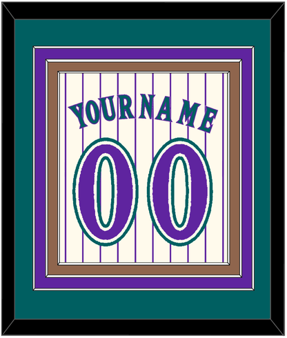 Arizona Name & Number - Home Off-White Pinstripes (2001-2006) - Premier Tier 3