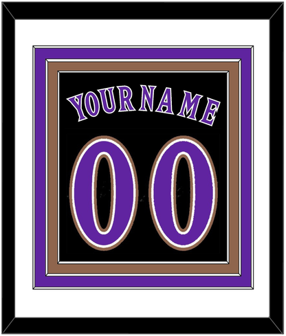 Arizona Name & Number - Alternate Black (2001-2006) - Premier Tier 1