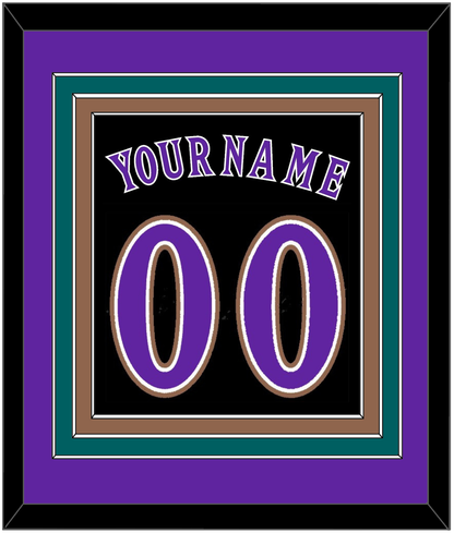 Arizona Name & Number - Alternate Black (2001-2006) - Premier Tier 3