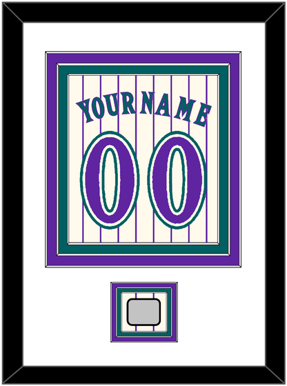 Arizona Name, Number & World Series Patch - Home Off-White Pinstripes (2001-2006) - Premier Tier 1
