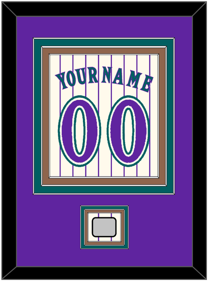 Arizona Name, Number & World Series Patch - Home Off-White Pinstripes (2001-2006) - Premier Tier 2