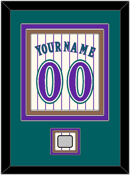 Arizona Name, Number & World Series Patch - Home Off-White Pinstripes (2001-2006) - Premier Tier 3