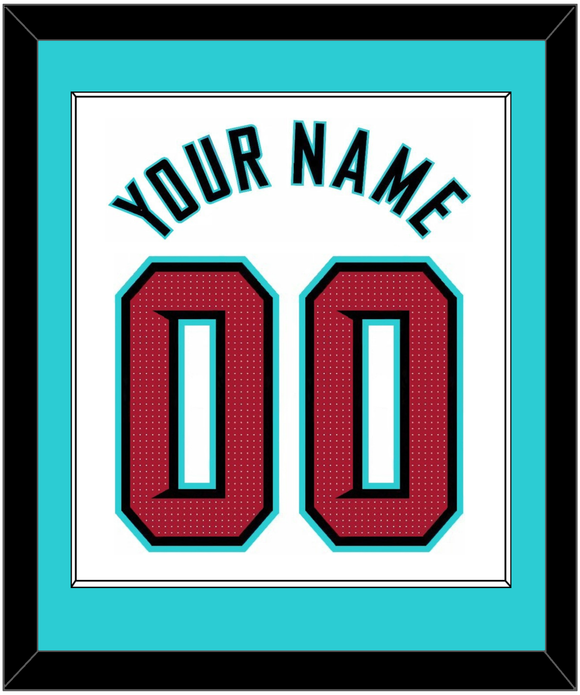 Arizona Name & Number - Home White - Single Mat 2