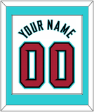 Arizona Name & Number - Home White - Single Mat 2