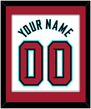 Arizona Name & Number - Home White - Single Mat 3