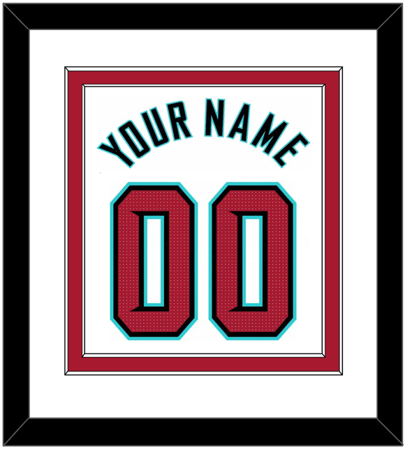 Arizona Name & Number - Home White - Double Mat 2