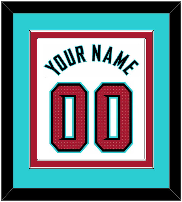 Arizona Name & Number - Home White - Double Mat 3