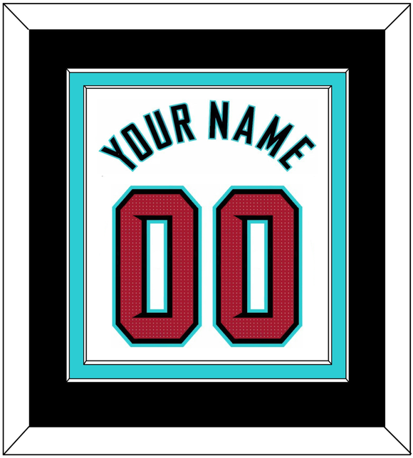 Arizona Name & Number - Home White - Double Mat 5