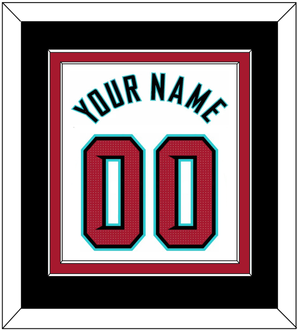 Arizona Name & Number - Home White - Double Mat 6