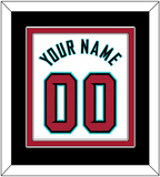 Arizona Name & Number - Home White - Double Mat 6