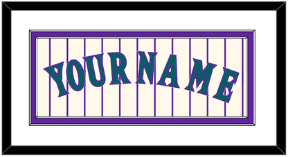 Arizona Name - Home Off-White Pinstripes (2001-2006) - Signature Tier 1
