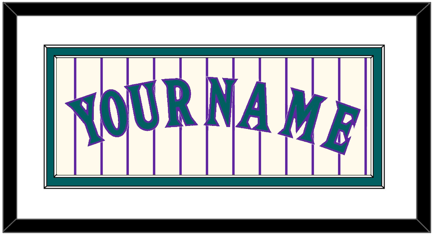 Arizona Name - Home Off-White Pinstripes (2001-2006) - Signature Tier 2