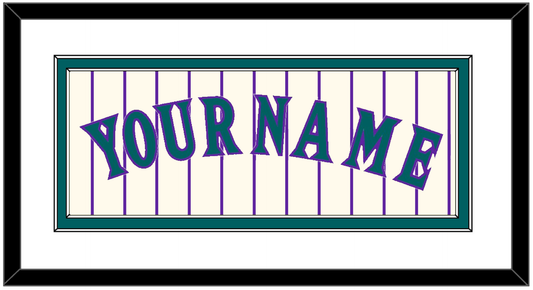 Arizona Name - Home Off-White Pinstripes (2001-2006) - Signature Tier 2