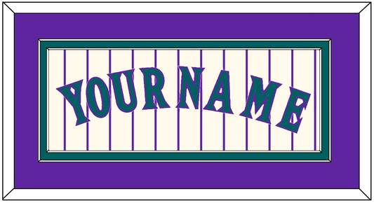 Arizona Name - Home Off-White Pinstripes (2001-2006) - Signature Tier 3