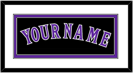 Arizona Name - Alternate Black (2001-2006) - Signature Tier 1