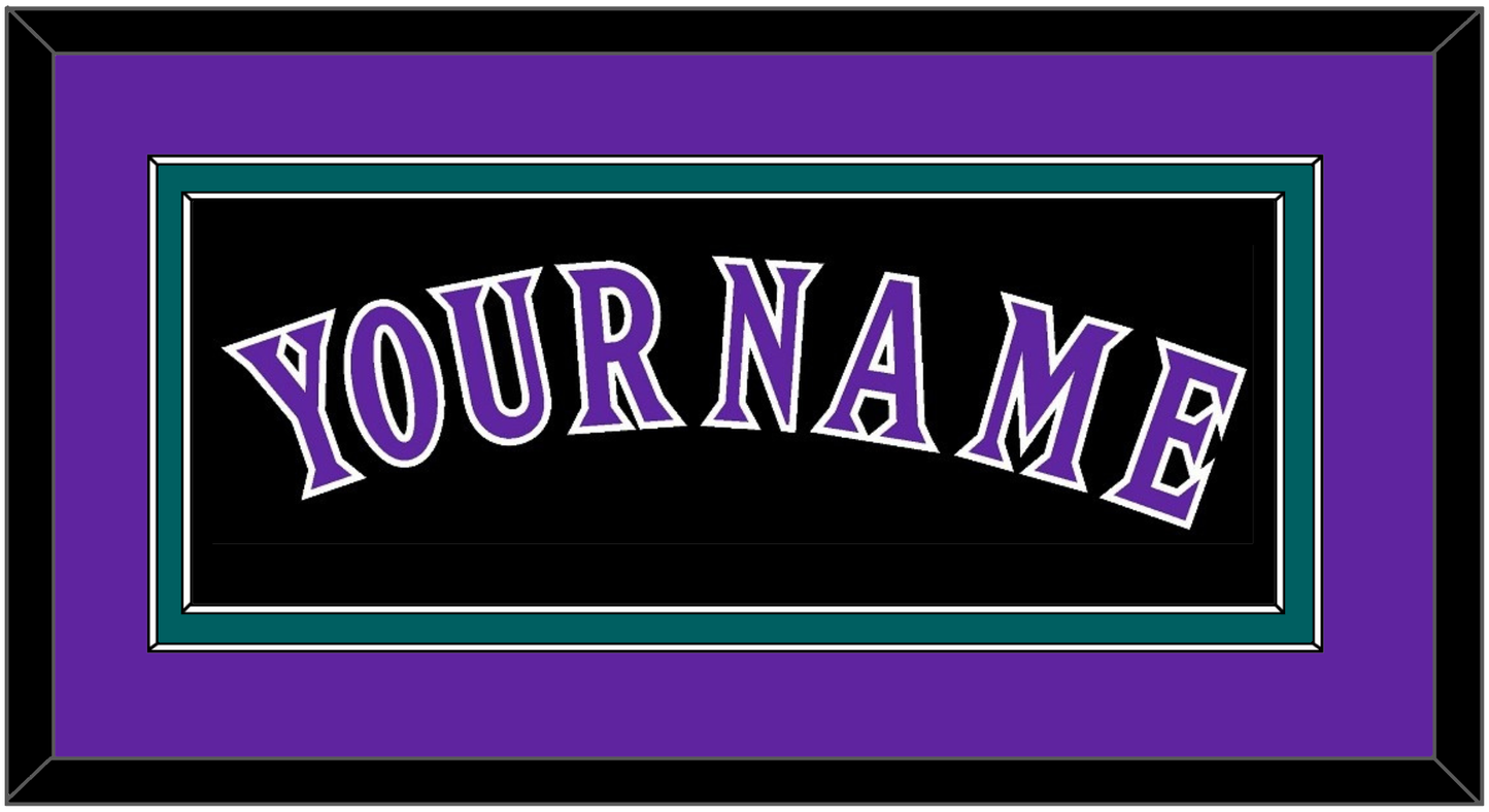 Arizona Name - Alternate Black (2001-2006) - Signature Tier 3