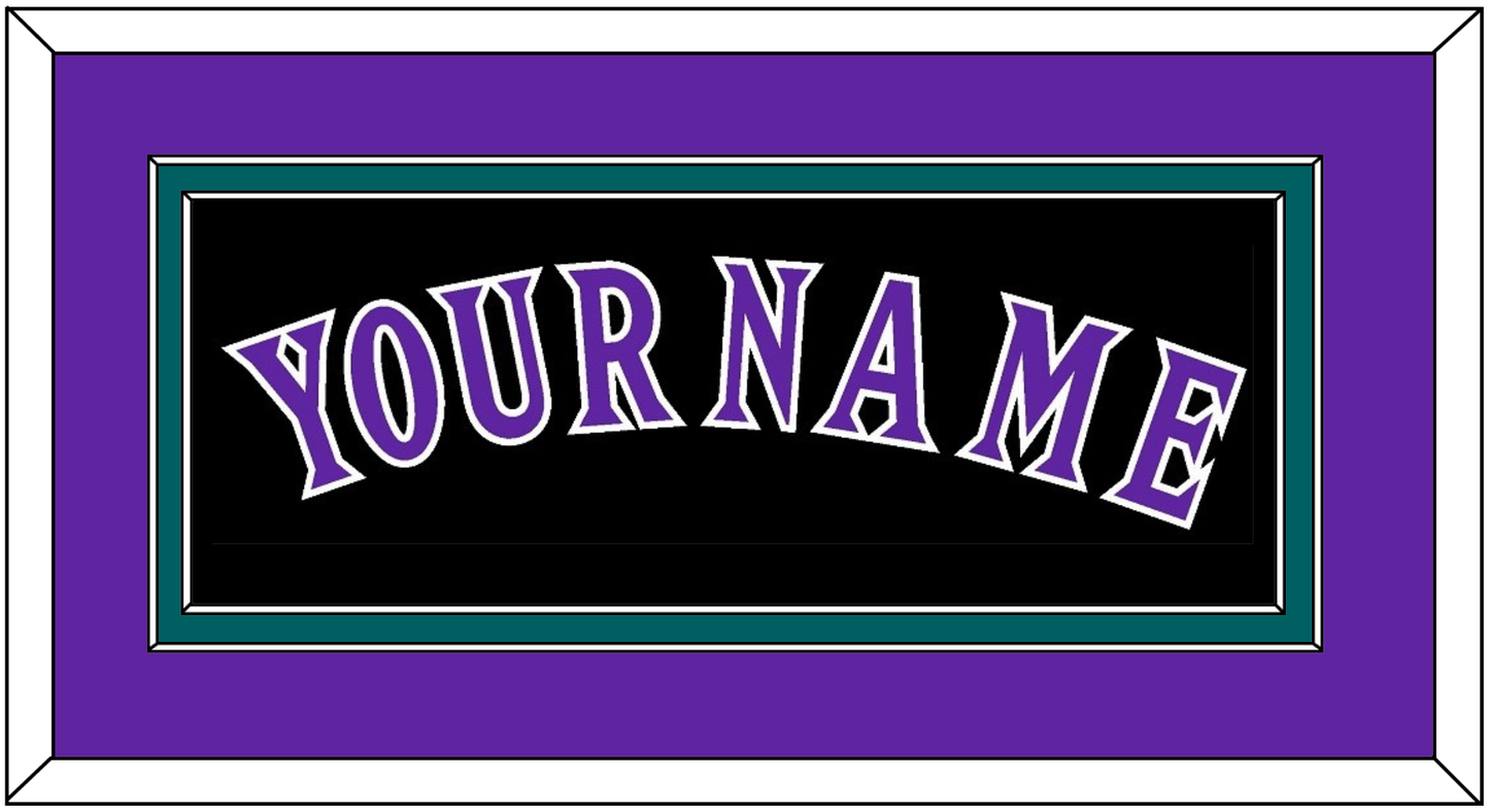 Arizona Name - Alternate Black (2001-2006) - Signature Tier 3