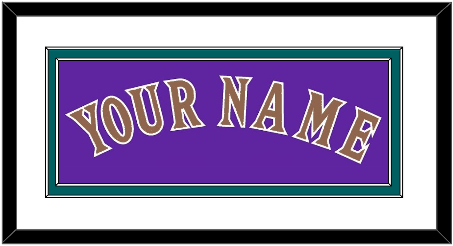 Arizona Name - Alternate Purple (1998-2002) - Signature Tier 1