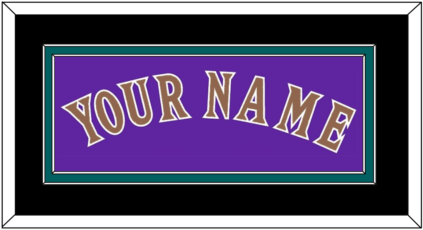 Arizona Name - Alternate Purple (1998-2002) - Signature Tier 4